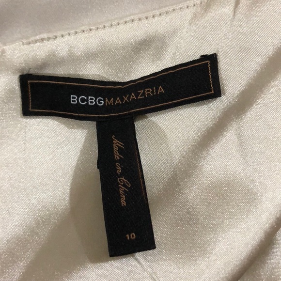 NWT BCBG MaxAzria  Sand Authentic Gown Sz10 $298 - Picture 6 of 7